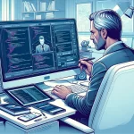 Expert performing advanced WordPress customization on multiple screens.