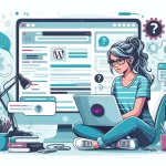 Focused developer Troubleshooting Common WordPress Issues on her laptop with debugging tools on screen.