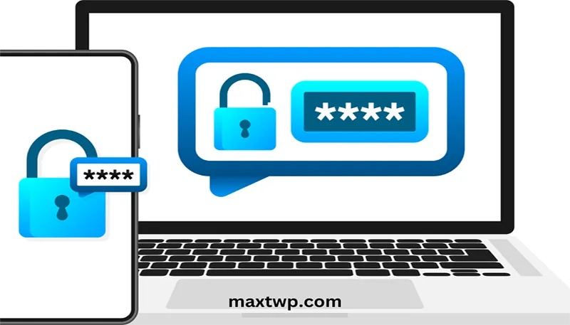 security lock on computer screen illustration